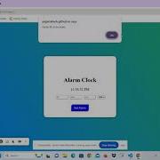 Alarm Clock Using HTML CSS And Vanilla JAVASCRIPT