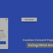 How To Make A Browser Cookies Consent Popup Box UI Design Using Html Css And Vanilla JavaScript