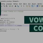 Count Vowels In A Given String Python