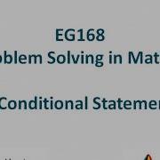 EG168 2017 Matlab 5 Conditional Statements