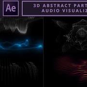 3D Abstract Particles Audio Visualizer In AE Noplugins