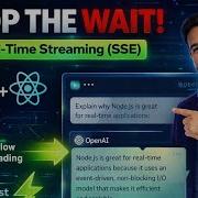 Build A Real Time AI Chat App OpenAI Streaming With SSE Node Js React Tutorial