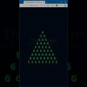 HTML CSS JS Triangle Pattern Alpha Letters And Even Numbers THINHPHAM Shorts