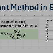 Secant Method In Excel Step By Step Example
