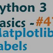 Python 3 Programming Tutorial Matplotlib Labels And Titles