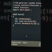 Random Integer Using NextInt In Dart