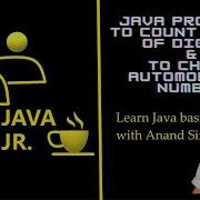 Java Program To Count Number Of Digits In An Integer And To Check Automorphic Number