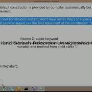 Java Tutorial By Rajan Jain Constructor Chaining Super Keyword Super Methodvideo12