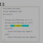 Compare 2 Strings In C