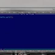 Pascal Hello World English