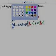 Implicit Differentiation Trig Function Example