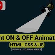 How To Create Light ON OFF Animation Using HTML CSS And JS Unique Code Website Animation