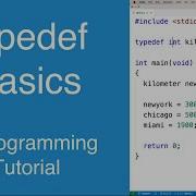 Typedef Basics C Programming Tutorial