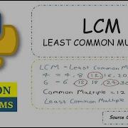 Python Program To Calculate LCM Of Two Numbers Least Common Multiple