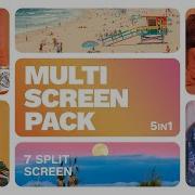 Multiscreen 7 Split Screen Premiere Pro Template Tutorial