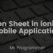 Action Sheet In Ionic Framework For Mobile Application Mr Programmer