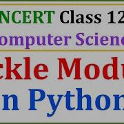 Pickle Module Load Dump Methods Serializing And De Serializing Python Objects File Handling