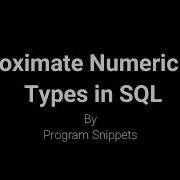 Approximate Numeric Data Type In MS SQL Server