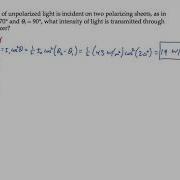 Optics Polarization Level 1 Example 1