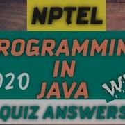 Programming In Java WEEK 1 Quiz Assignment Answers 2020 NPTEL SKumarEdu