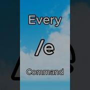 Every E Command In Roblox
