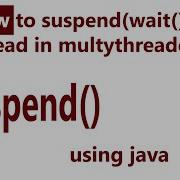 How To Use Suspend Deprecated For A Thread