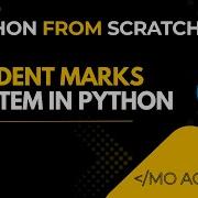 Python Mini Project 2 Student Marks Record System Step By Step MO Academy 2025 2026