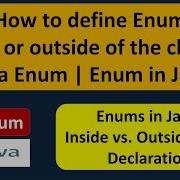 How To Define Enum Inside Or Outside Of The Class Java Enum Enum In Java Java Tutorial