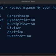Order Of Operations In Python Language PEMDAS Acronym