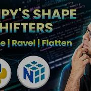 Манипулирование формой массива NumPy с помощью Reshape Ravel и Flatten
