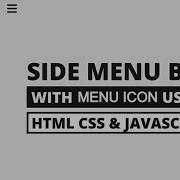 Sidebar Menu HTML CSS Sidebar Dropdown Menu Using HTML CSS JavaScript