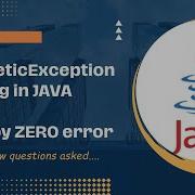 40 Handling Artithmetic Exception In JAVA Hindi Divide By Zero Error Use Of Try Catch Block