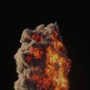 Blender Cycles Explosion Simulation