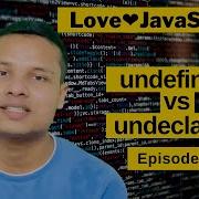 Undefined Vs Undeclared In JavaScript Dynamic Type And Built In Types Episode 4 LoveJavascript