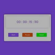 Simple Stopwatch Project With HTML CSS And JavaScript