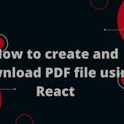How To Create And Download PDF File Using React