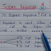 Super Keyword In Java Learn Coding