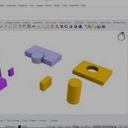 Rhino 3d Boolean Operations Understand How To Subtract Split Union And Intersect Objects