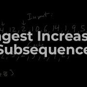 Longest Increasing Subsequence Data Structures Algorithms