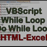 While Loop In VBScript Do While Loop VBScript Excel Vbscript HTML Vbscript Html Example Vbscript