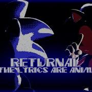 FNF Returnal But The Lyrics Are Animated Sonic EXE Green Mountain