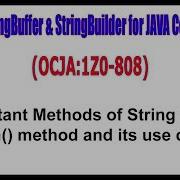 OCJA 1Z0 808 Important Methods Of String Class Trim Method And Its Use Case