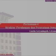PBO Pertemuan 4 Struktur Perulangan Dan Pernyataan Jump Pada Java