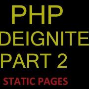HOW TO CREATE STATIC PAGES IN CODEIGNITER