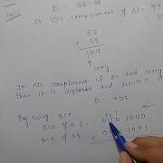 BCD Subtraction Using 10 S Complement Examples