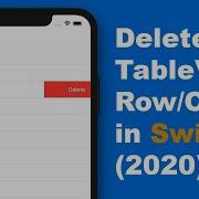 How To Delete Cells In UITableView Swift Tutorial 2020 For Beginners