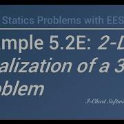 Example E5 2 2 D Idealization Of A 3 D Problem