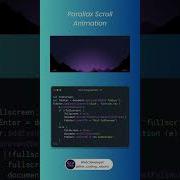 Javascript Parallax Scroll Animation
