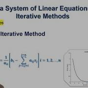 Jacobi Iterative Method For Solving System Of Linear Equations Iterative Methods
