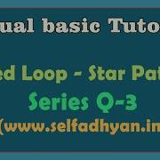 Nested Loop Question 3 In Visual Basic 6 Visual Basic Tutorial In Hindi Star Pattern In VB6